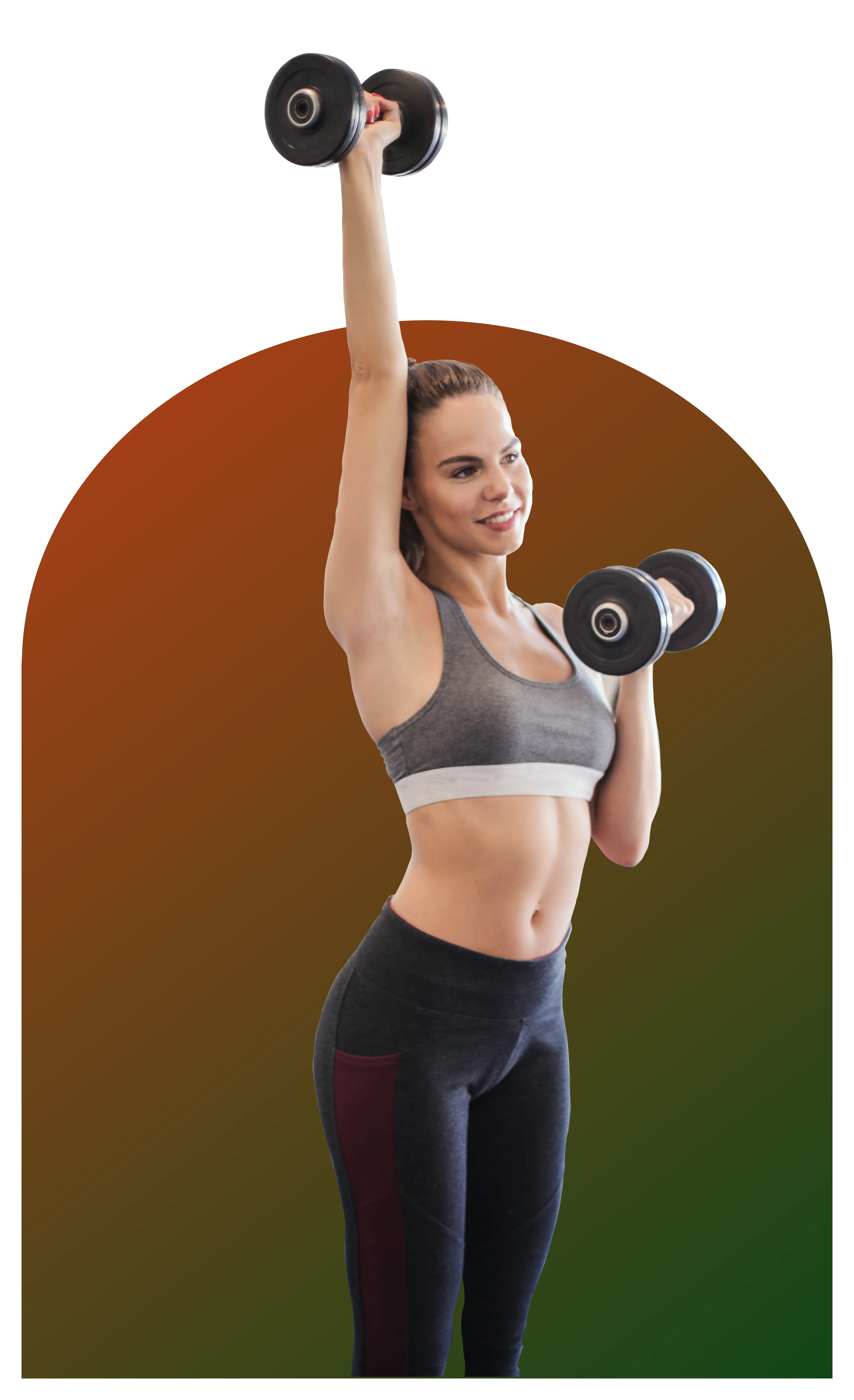Woman lifting weights